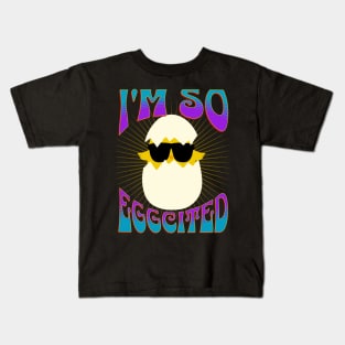 Egg with Sunglasses – So Eggcited Kids T-Shirt